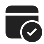 Calendar Checkmark SVG Icon